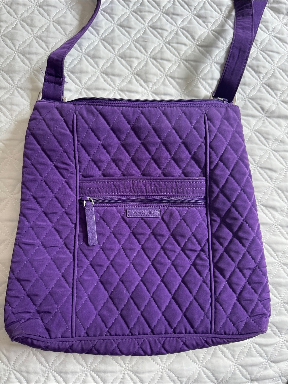 Vera Bradley Quilted Shoulder Crossbody in Bold Purple